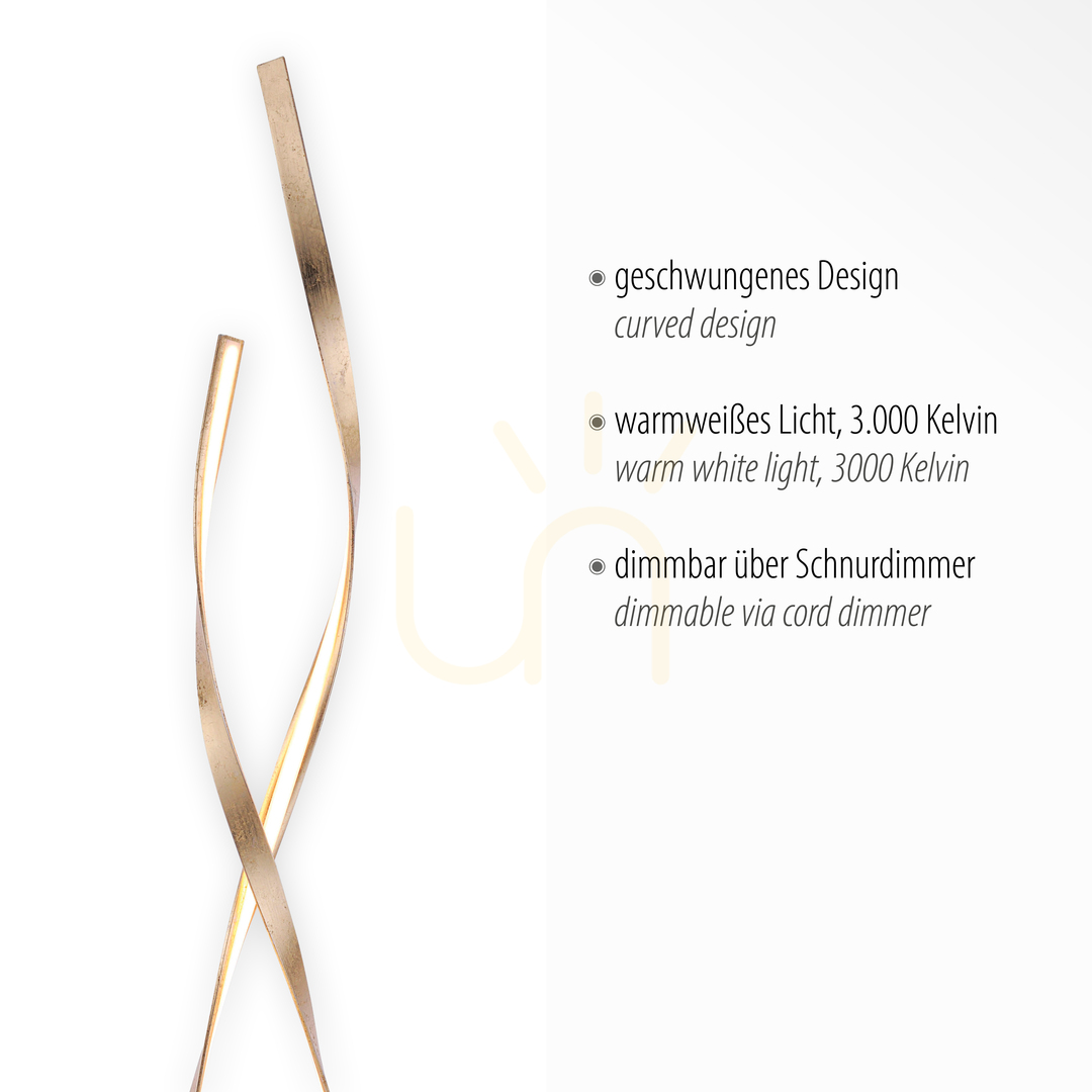 Display LINDA Floor Lamp 720-12 Gold 1xLED LINDA Floor Lamp 720-12 Gold 1xLED