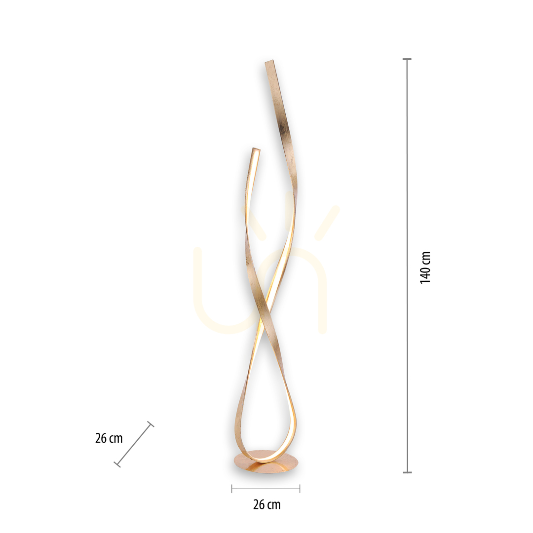 Preview LINDA Floor Lamp 720-12 Gold 1xLED LINDA Floor Lamp 720-12 Gold 1xLED