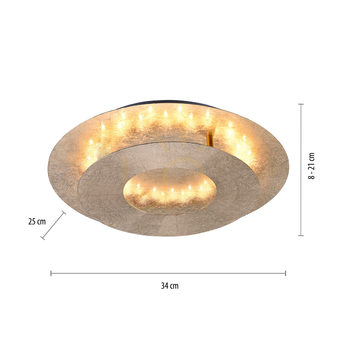 Preview Plafond NEVIS 9011-12 Gold 1xLED Plafond NEVIS 9011-12 Gold 1xLED