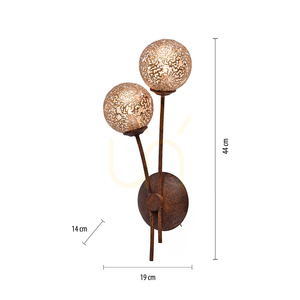Wall lamp GRETA 9032-48 Rusty 2xG9 small 6