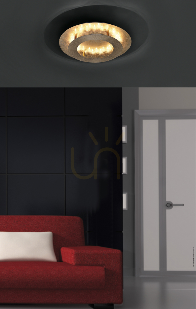 Show Plafond NEVIS 9620-12 Gold 1xLED Plafond NEVIS 9620-12 Gold 1xLED