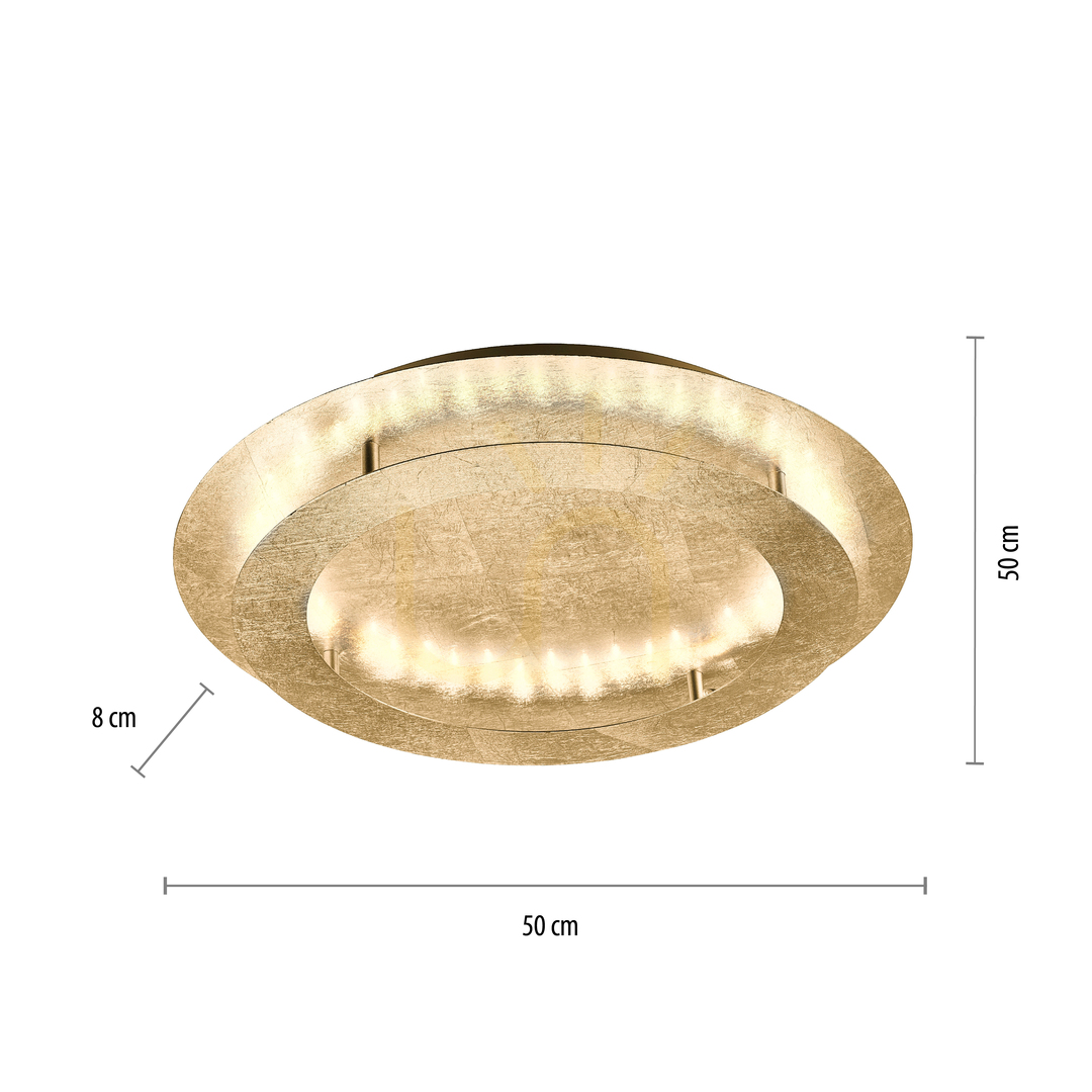 View Plafond NEVIS 9621-12 Gold 4xLED Plafond NEVIS 9621-12 Gold 4xLED