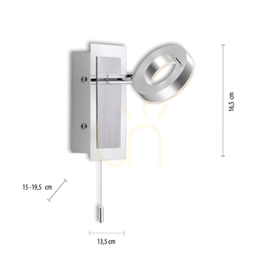 SILEDA wall lamp 9785-96 Silver 1xLED 6 SILEDA wall lamp 9785-96 Silver 1xLED small 6