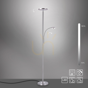 HANS Floor Lamp 11709-55 Silver 2xLED small 12