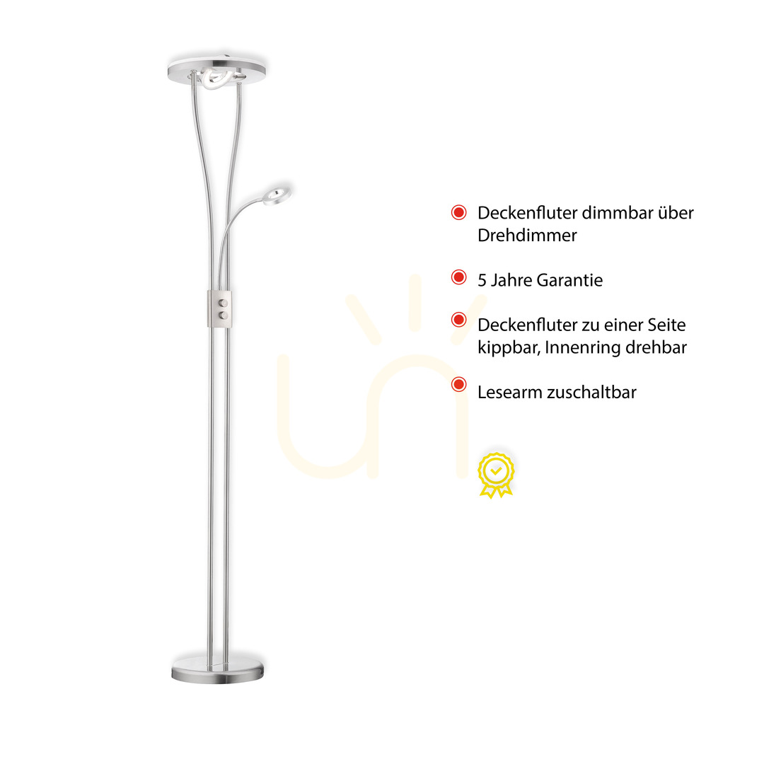 Display HELIA Floor Lamp 11778-55 Silver 3xLED HELIA Floor Lamp 11778-55 Silver 3xLED