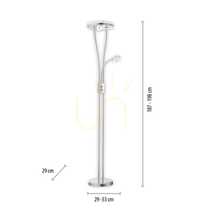 HELIA Floor Lamp 11778-55 Silver 3xLED 7 HELIA Floor Lamp 11778-55 Silver 3xLED small 7