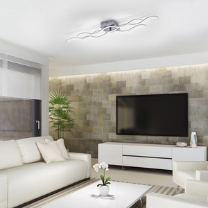 WAVE Plafond 15166-55 Silver 3xLED small 2