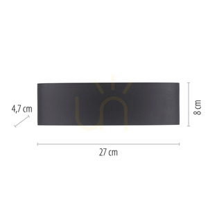 CARLO wall lamp 9489-13 Anthracite 10xLED 7 CARLO wall lamp 9489-13 Anthracite 10xLED small 7