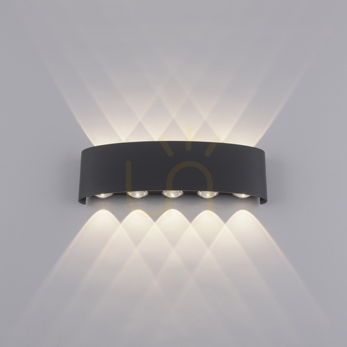 Check Paul Neuhaus CARLO 9489-13 LED wall light, anthracite, 27 cm, IP54