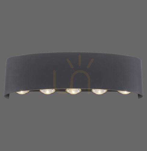 Check CARLO wall lamp 9489-13 Anthracite 10xLED