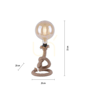 ROPE Table Lamp 15480-18 Black 1xE27 small 7