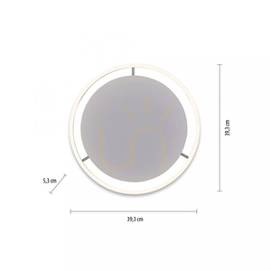 RITUS 15391-95 LED Ceiling Light Zuma Line, Silver, 39.3 cm small 17