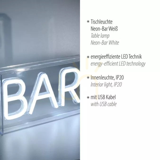 Preview NEON-BAR wall lamp 85026-16 White 1xLED NEON-BAR wall lamp 85026-16 White 1xLED