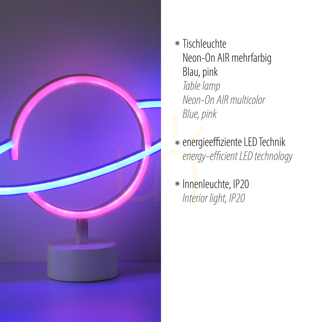 Display NEON-SATURN 85029-70 Multicolor 1xLED Table Lamp NEON-SATURN 85029-70 Multicolor 1xLED Table Lamp