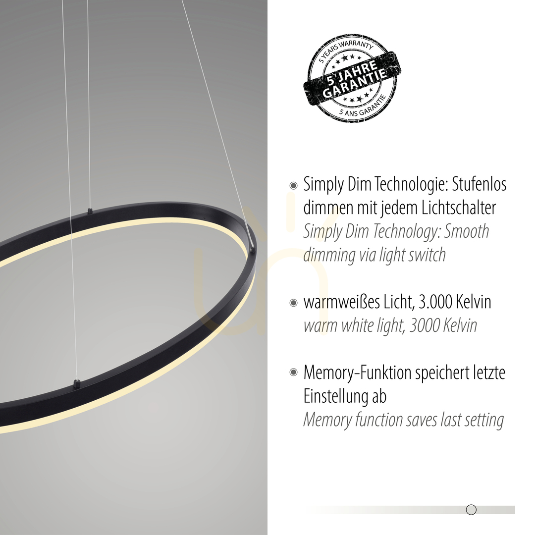 Show TITUS Pendant Lamp 2392-13 Anthracite 1xLED TITUS Pendant Lamp 2392-13 Anthracite 1xLED