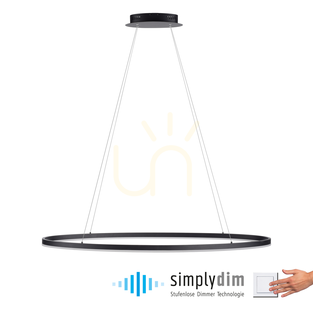 View TITUS Pendant Lamp 2393-13 Anthracite 1xLED TITUS Pendant Lamp 2393-13 Anthracite 1xLED