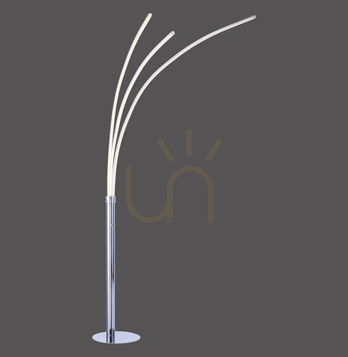 Check MAJA Floor Lamp 15383-55 Chrome 3xLED