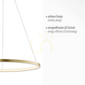 CIRCLE Pendant Lamp 11524-12 Gold 1xLED small 3