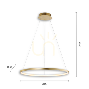 CIRCLE Pendant Lamp 11524-12 Gold 1xLED small 6