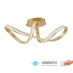 Plafond MELINDA 8331-12 Gold 1xLED small 1