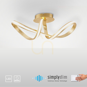Plafond MELINDA 8331-12 Gold 1xLED small 9