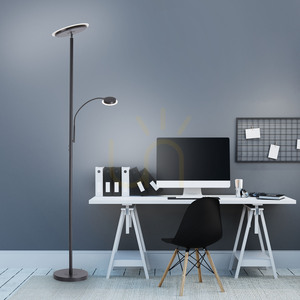 HANS Floor Lamp 11709-18 Black 2xLED small 2