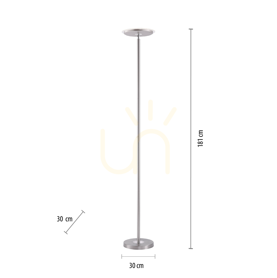 Preview HANS Floor Lamp 11729-55 Silver 1xLED HANS Floor Lamp 11729-55 Silver 1xLED