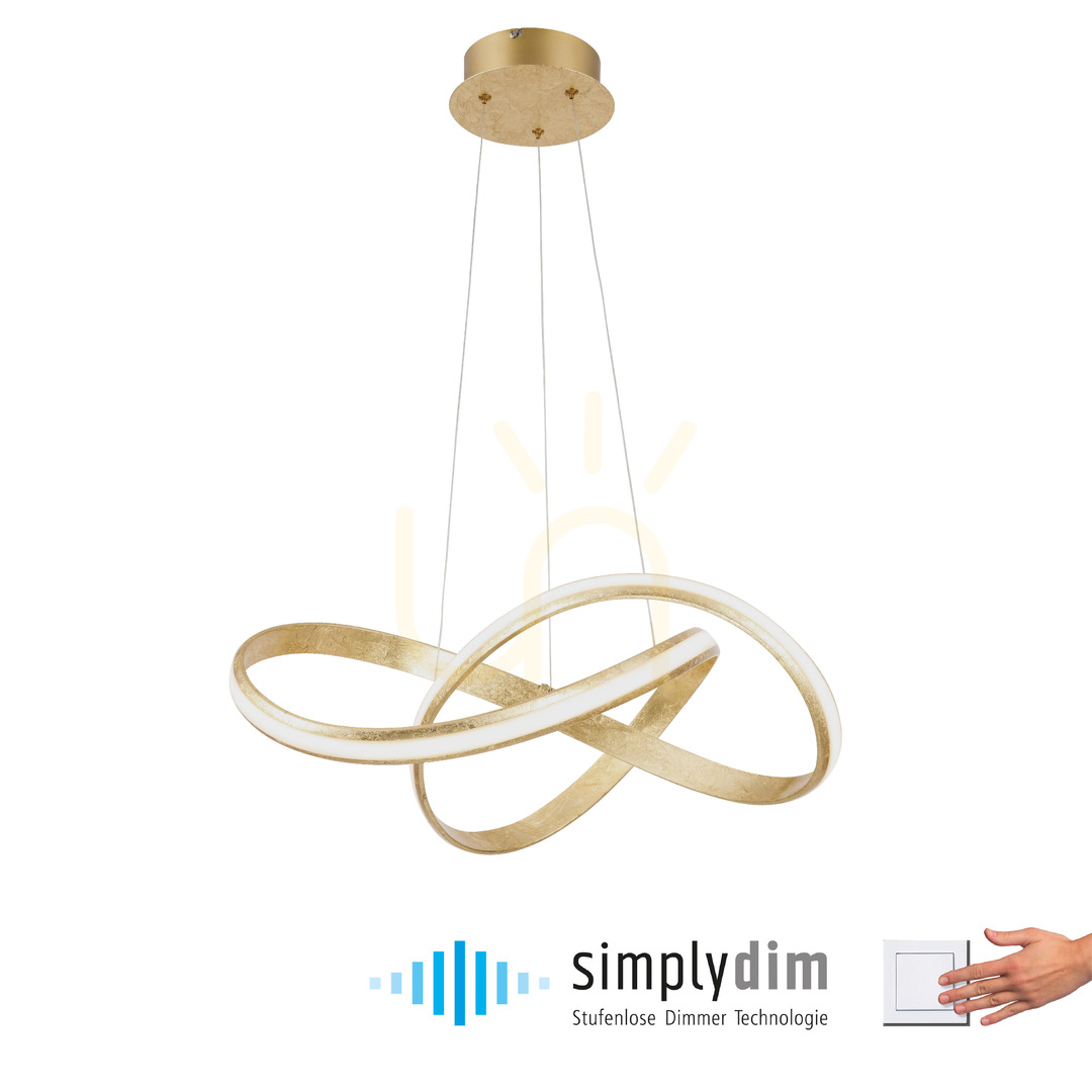 View MELINDA Pendant Lamp 8291-12 Gold 1xLED MELINDA Pendant Lamp 8291-12 Gold 1xLED