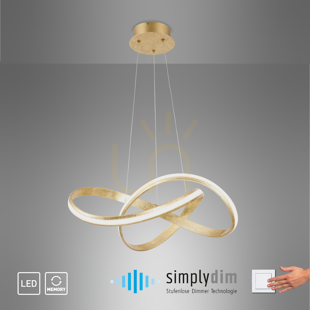 Check MELINDA Pendant Lamp 8291-12 Gold 1xLED MELINDA Pendant Lamp 8291-12 Gold 1xLED