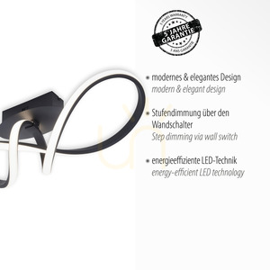 MARIA Plafond 15403-18 Black 1xLED small 3