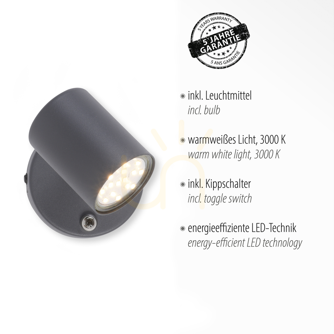 Display TARIK wall lamp 11941-13 Black 1xGU10 TARIK wall lamp 11941-13 Black 1xGU10