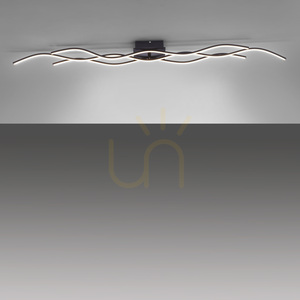 WAVE Plafond 15167-18 Black 3xLED small 5