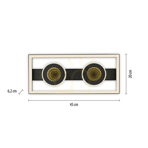 Plafond TRAFORO 6854-18 Black 1xLED small 15