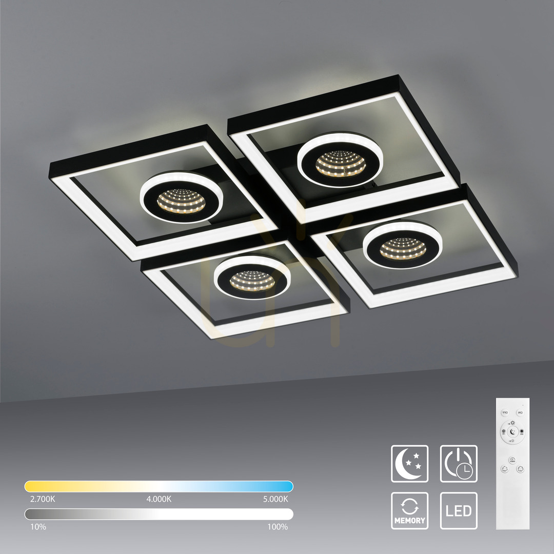Preview TRAFORO 6855-18 Plafond Black 1xLED TRAFORO 6855-18 Plafond Black 1xLED