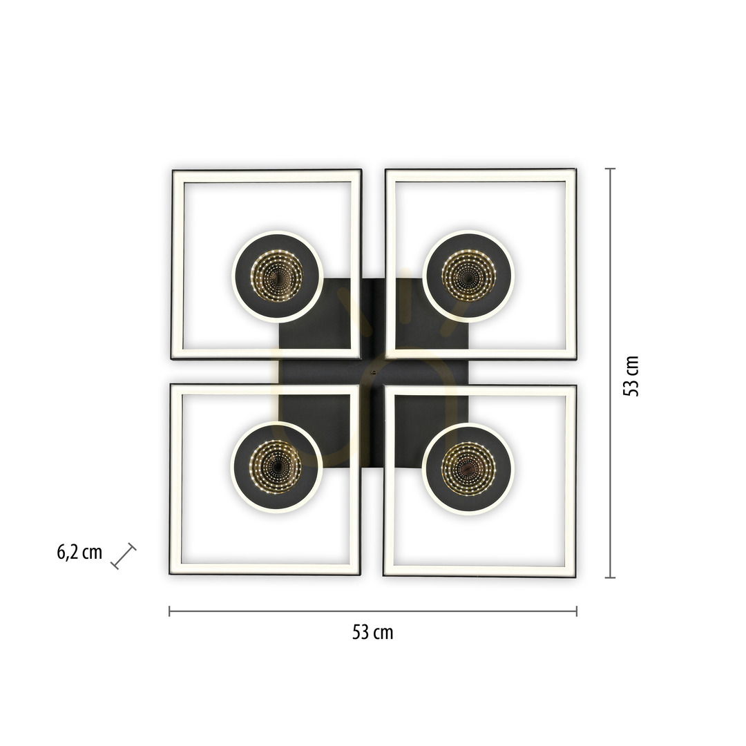 Show TRAFORO 6855-18 Plafond Black 1xLED TRAFORO 6855-18 Plafond Black 1xLED