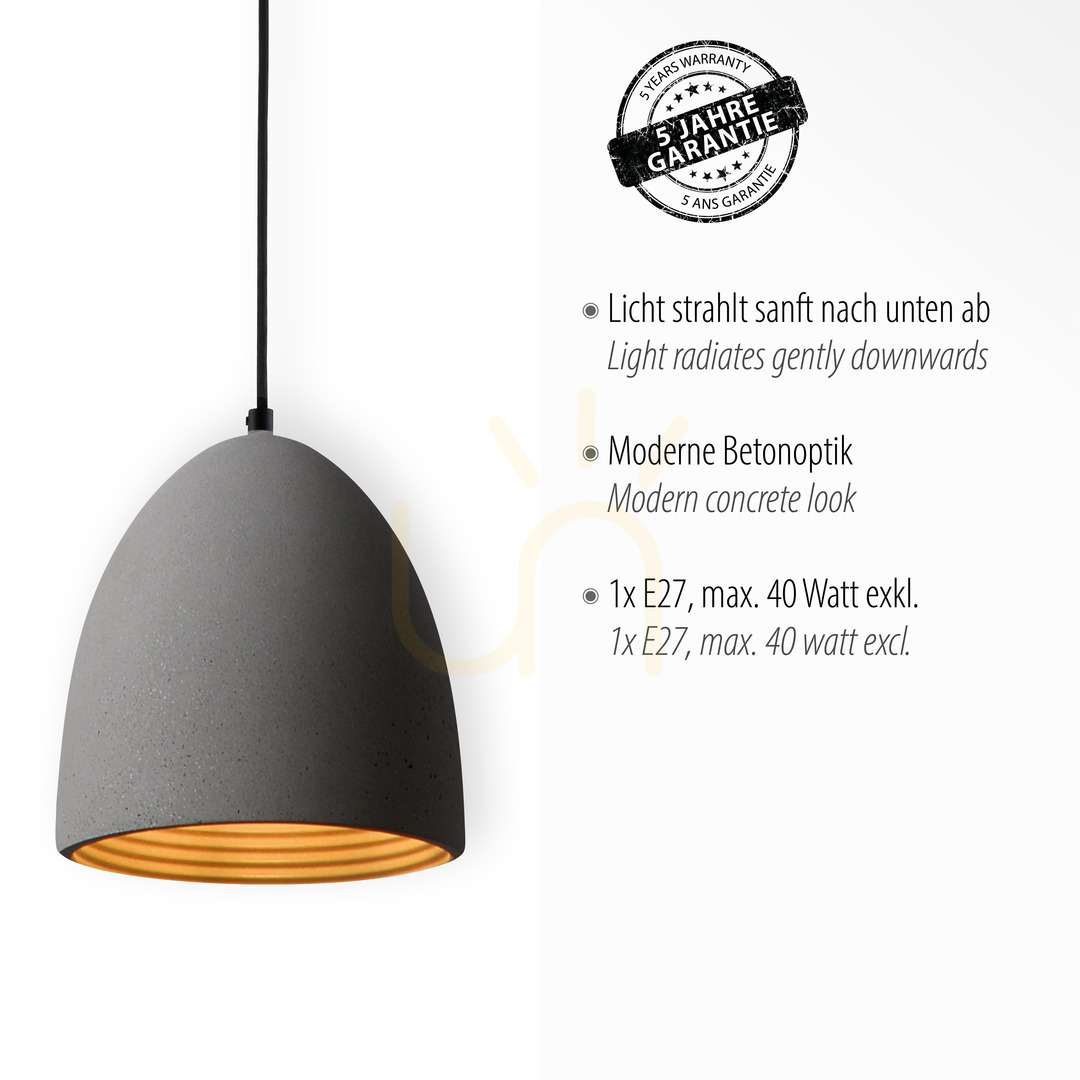 Display ETON Pendant Lamp 2231-22 Grey 1xE27 ETON Pendant Lamp 2231-22 Grey 1xE27