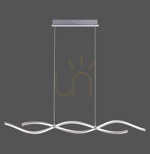Check Q-MALINA Pendant Lamp 2339-55 Silver 2xLED