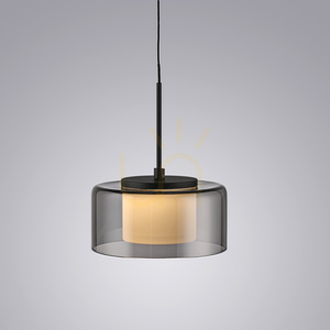 Paul Neuhaus RIKA 2112-18 LED pendant light, black with smoked shade, 15 cm small 10