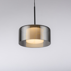 Paul Neuhaus RIKA 2112-18 LED pendant light, black with smoked shade, 15 cm small 9