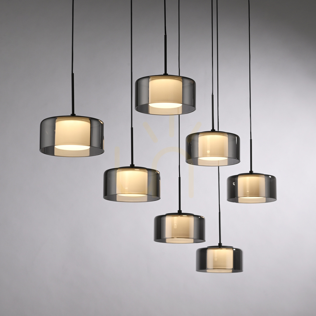 Show RIKA Pendant Lamp 2115-18 Black 7xLED RIKA Pendant Lamp 2115-18 Black 7xLED