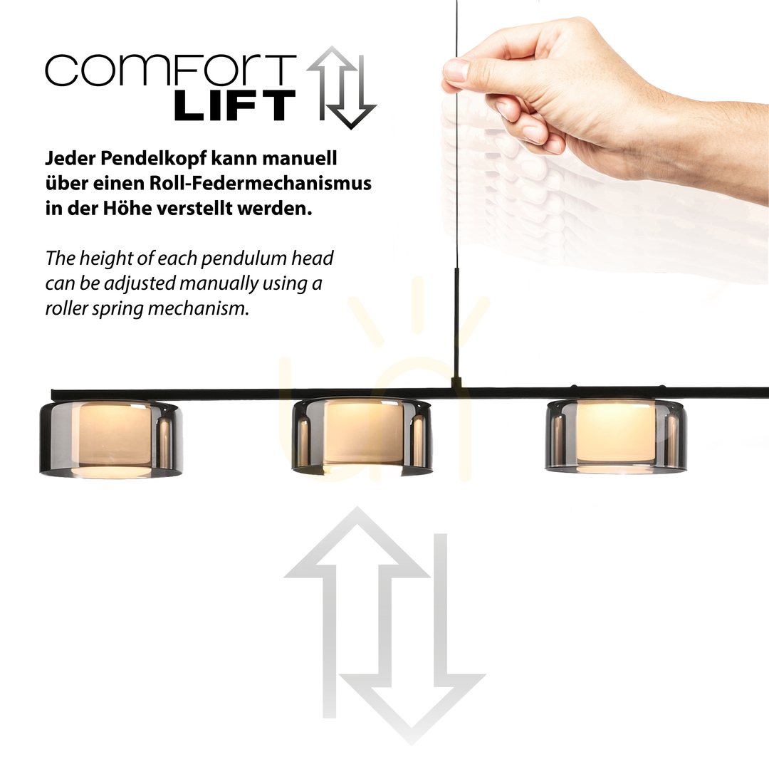 View RIKA Pendant Lamp 2116-18 Black 5xLED RIKA Pendant Lamp 2116-18 Black 5xLED