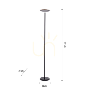 HANS Floor Lamp 11729-18 Black 1xLED small 7