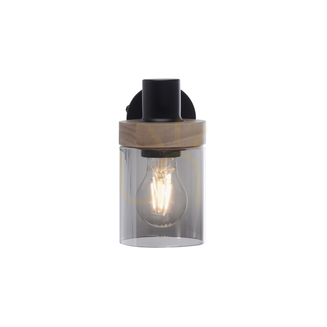 View PASQUAL wall lamp 11311-18 Black 1xE27 PASQUAL wall lamp 11311-18 Black 1xE27