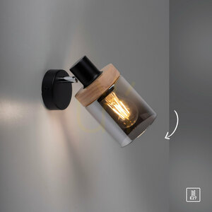 PASQUAL wall lamp 11311-18 Black 1xE27 9 PASQUAL wall lamp 11311-18 Black 1xE27 small 9