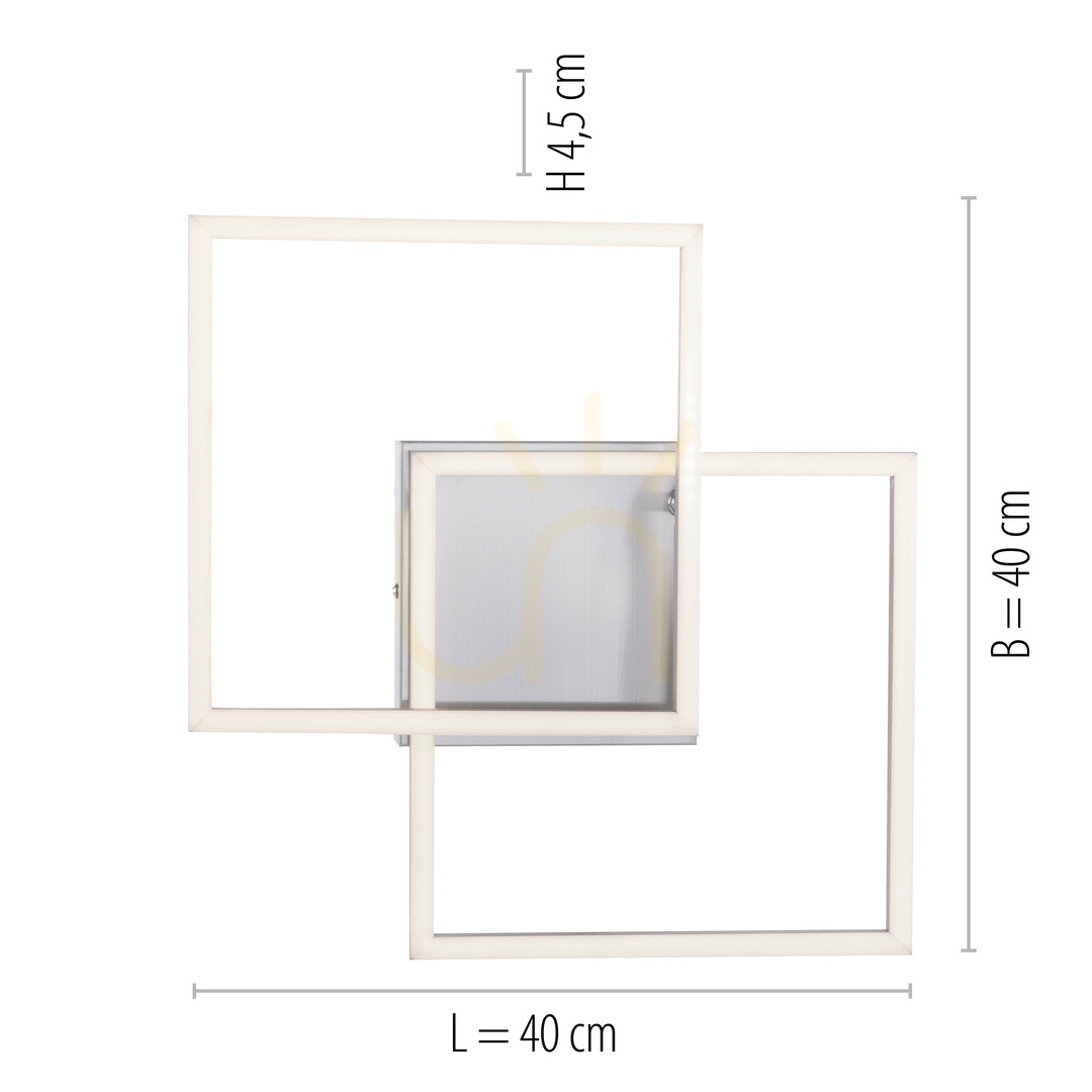 Preview Plafond IVEN 14002-55 Silver 2xLED Plafond IVEN 14002-55 Silver 2xLED
