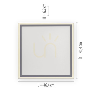 Plafond EDGING 14851-16 White 1xLED small 7
