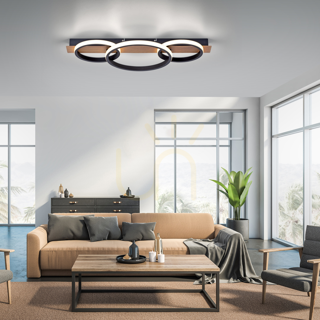 Preview TROOPER Plafond 15616-78 Wood 1xLED TROOPER Plafond 15616-78 Wood 1xLED