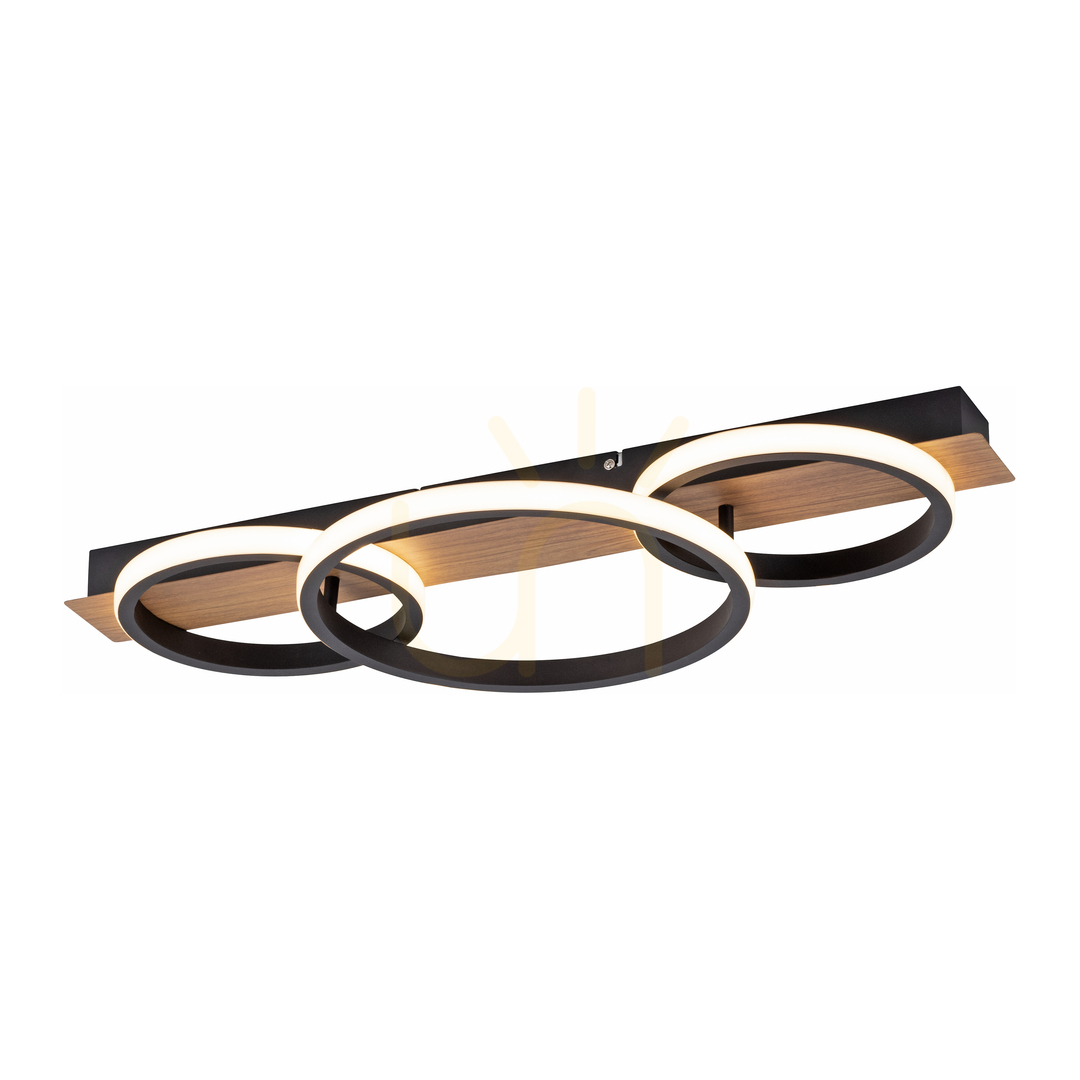 View TROOPER Plafond 15616-78 Wood 1xLED TROOPER Plafond 15616-78 Wood 1xLED