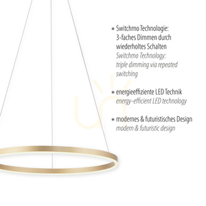 RITUS Pendant Lamp 15394-60 Brass 1xLED 3 RITUS Pendant Lamp 15394-60 Brass 1xLED small 3