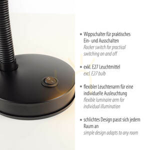 FLEXI Table Lamp 11080-18 Black 1xE27 3 FLEXI Table Lamp 11080-18 Black 1xE27 small 3